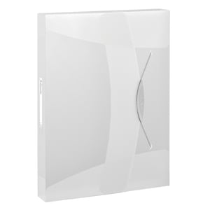 Esselte 6240 Vivida documentenbox / A4 / polypropyleen / transparant zwart / 47mm / 380 vel