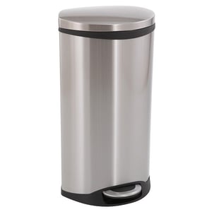 EKO Shell Bin pedaalemmer / metaal / mat RVS / 30 liter