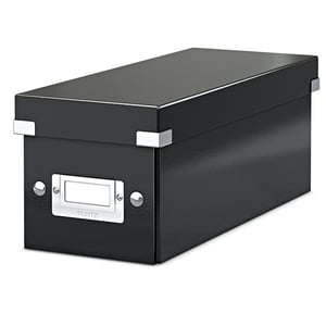 Leitz 6041 WOW CD opbergbox / PP gelamineerd hardboard / zwart