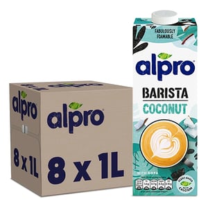 Alpro Barista Coconut plantaardige opschuimmelk / 1 liter / 8 stuks