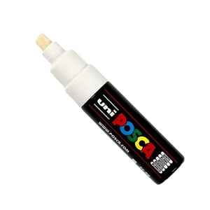 POSCA PC-8K verfmarker / wit / beitel punt / 8 mm