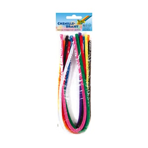 Folia chenilledraad / diverse kleuren / 10 stuks