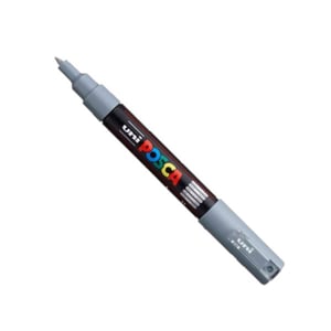 POSCA PC-1MC verfmarker / grijs / conische punt / 0,7 - 1 mm