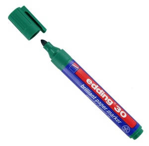 Edding 30 brilliant paper marker / groen / ronde punt / 1,5-3 mm