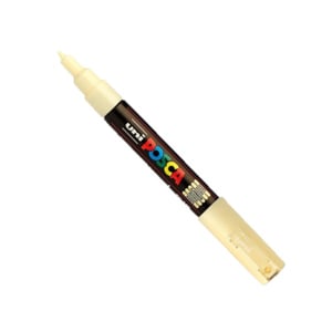 POSCA PC-1MC verfmarker / ivoor / conische punt / 0,7 - 1 mm