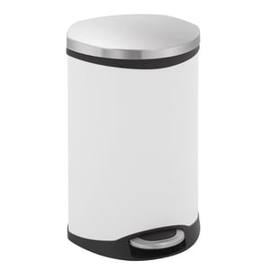 EKO Shell Bin pedaalemmer / wit / 18 liter