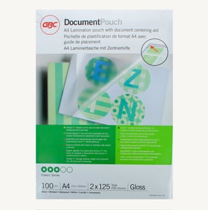GBC lamineerhoes 3200723 / glazend / 2x125 micron / 100 stuks
