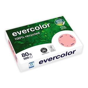 Clairefontaine Evercolor gerecycled papier / roze / A4 / 80 gr. / 500 vel