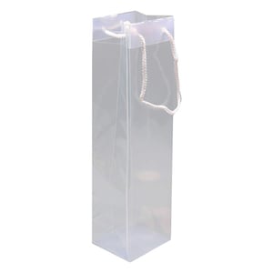 Plastic wijnflestas / transparant / 100 x 380 mm / 6 stuks
