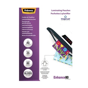 Fellowes Imagelast lamineerhoes / glanzend / A5 / 2x80 micron / 25 stuks