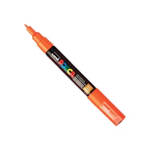 POSCA PC-1MC verfmarker / oranje / conische punt / 0,7 - 1 mm