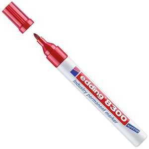 Edding 8300 industriële permanent marker / rood / ronde punt / 1,5-3 mm