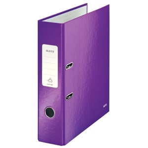 Leitz 180 WOW ordner / A4 / karton / paars metallic / 80 mm