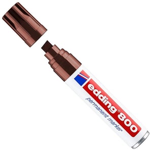 Edding 800 permanent marker / bruin / beitelvormige punt / 4-12 mm