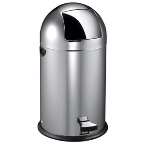 EKO Kickcan pedaalemmer / mat RVS / 40 liter