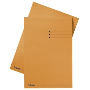 Esselte inlegmap / karton / lijnbedrukking / 10 mm overslag / A4 / oranje / 100 stuks