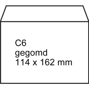 Raadhuis Exclusive envelop / gegomd / C6 / 114 mm x 162 mm / 50 stuks