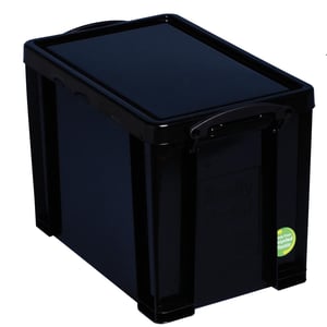 Really Useful Box opbergdoos / gerecycled / zwart / 19 liter