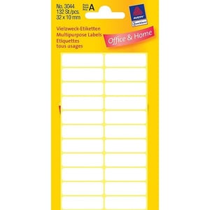 Avery Zweckform 3044 multifunctionele etiketten / wit / 32 mm x 10 mm / 132 etiketten