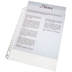 Esselte showtas / transparant / A4 / 21-gaats / 80 micron / 100 stuks