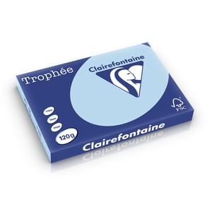 Clairefontaine papier / blauw / A3 / 120 gr. / 250 vel