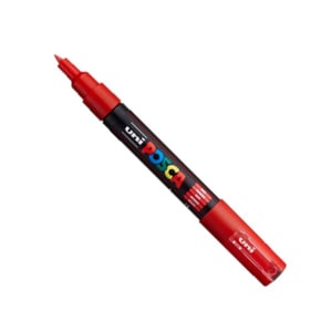POSCA PC-1MC verfmarker / rood / conische punt / 0,7 - 1 mm