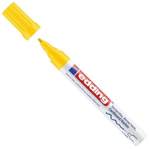 Edding 4040 deco/matlak marker / geel / ronde punt / 1-2 mm