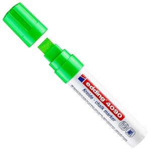 Edding 4090 krijtmarker / lichtgroen / schuine punt / 4-15mm