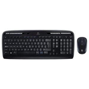 Logitech MK330 toetsenbord en muis /  QWERTY / draadloos / USB / zwart