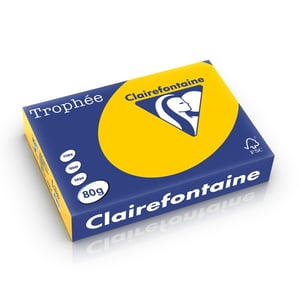 Clairefontaine papier / zonnebloemgeel / A4 / 80 gr. / 500