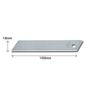 Olfa LB-SOL-10 reserve afbreekmesjes / metaal / 18 mm / 10 stuks