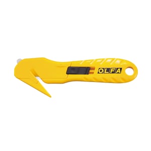 Olfa SK-10 veiligheidsmes / aluminium / geel