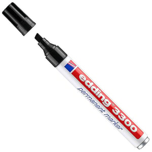 Edding 3300 permanent marker / zwart / beitelvormige punt / 1-5 mm