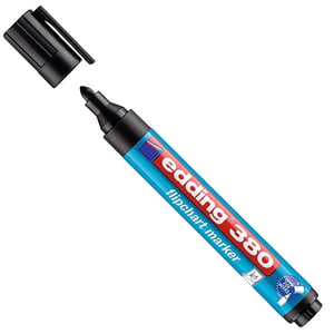 Edding 380 flipchart marker zwart / ronde punt / 1,5-3mm