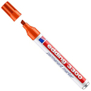 Edding 3300 permanent marker / oranje / beitelvormige punt / 1-5 mm