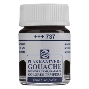 Royal Talens 407269 gouache / extra fijn / neutraalzwart / 16 ml