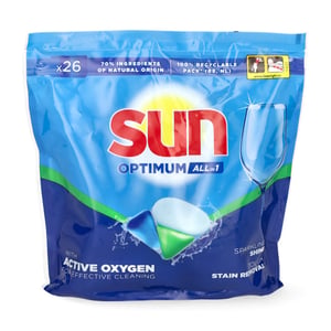 Sun Optimum All-In-1 Vaatwascapsules / 26 vaatwasbeurten
