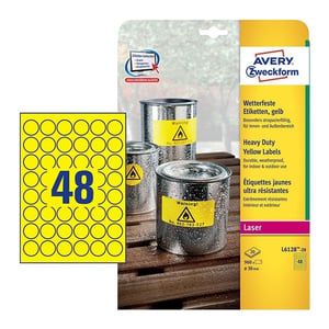 Avery Zweckform L6128-20 weerbestendige etiketten / 30 mm / 960 etiketten