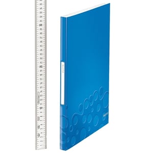 Leitz 4632 WOW showalbum / A4 / blauw metallic / 40 insteekhoezen