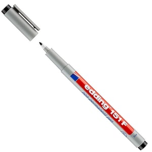 Edding 151F OHP marker / zwart / ronde punt / 0,6 mm