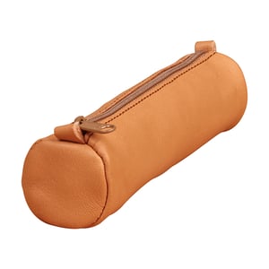 Clairefontaine Age etui / leer / rond / lichtbruin / klein