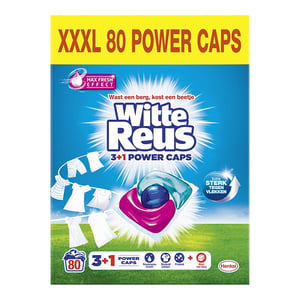Witte Reus Wasmiddel Capsules 3+1 Power Caps / 80 wasbeurten