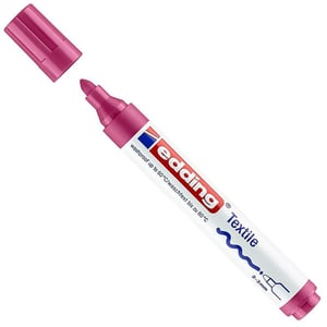Edding 4500 textielmarker / karmijnrood / ronde punt / 2-3 mm