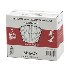 Koffiefilters 90/250 wit / 1000 stuks