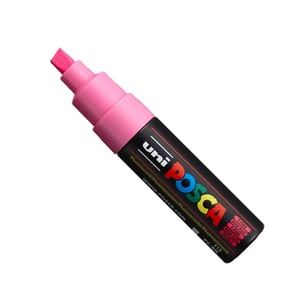 POSCA PC-8K verfmarker / neonroze / beitel punt / 8 mm