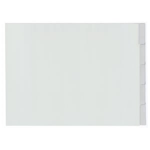 Kangaro G305F-B A3 tabbladen / kunststof / 5 tabs / liggend / 4-gaats