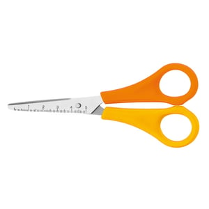 Westcott AC-E21596 kinderschaar linkshandig / geel/oranje / 13 cm