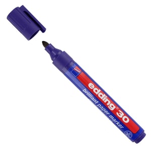 Edding 30 brilliant paper marker / paars / ronde punt / 1,5-3 mm