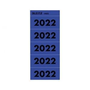 Leitz 14220035 zelfklevende jaartal etiketten / 2022 / blauw / 100 stuks