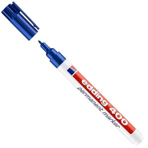 Edding 400 permanent marker / blauw / ronde punt / 1 mm